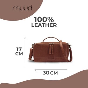 Muud Cleo Midi Leather Project Bag (Crossbody, Adjustable Strap)