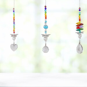 Vibrant Crystal Suncatcher for Window Hanging,  Multi-coloured Crystals, Unique Gift For Her, Garden and Home Decor, Rainbow Maker