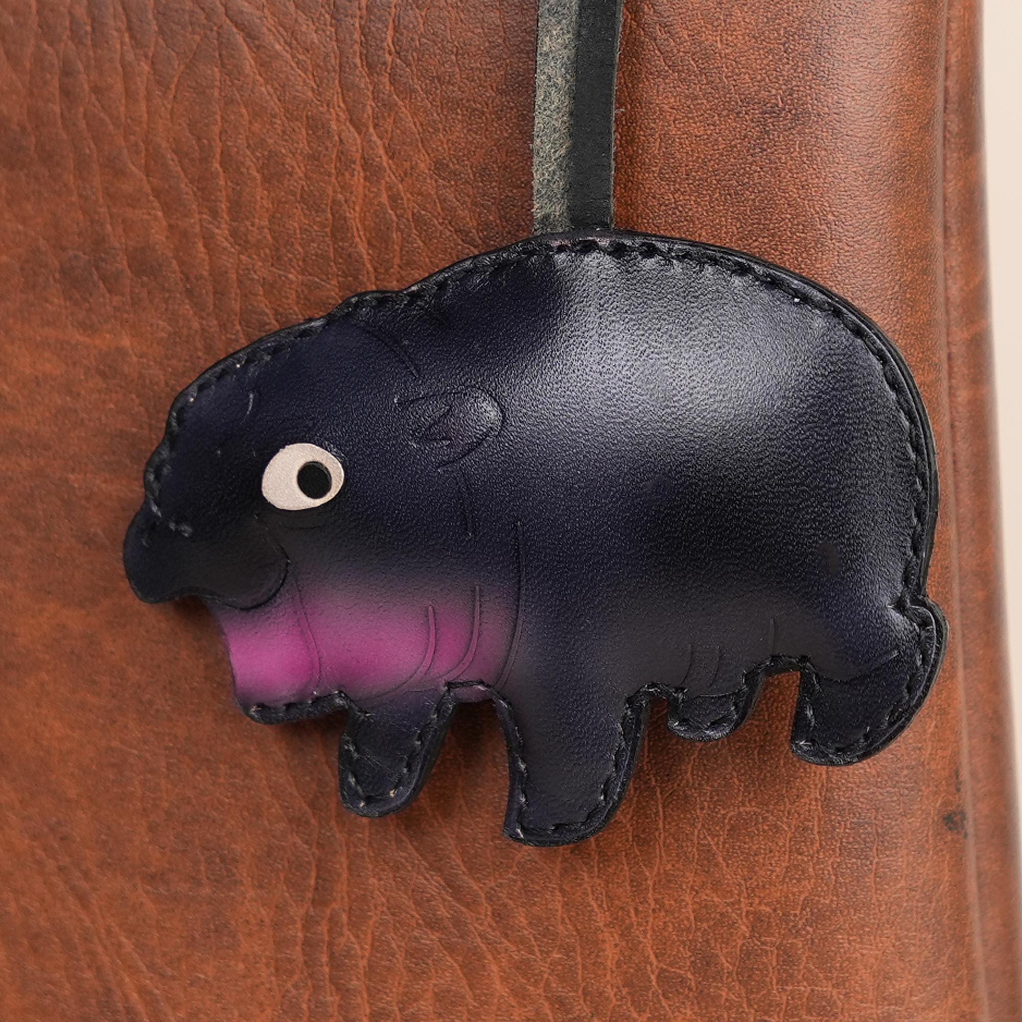 Lilac Glitter Swivel Hippo Charm main image 1