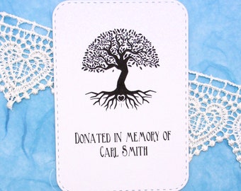 Donated In Memory of Personalized Bookplate - Set of 10 - Adhesive - Bereavement Gift - Sticker - Book Plate - Memorial - Library - School