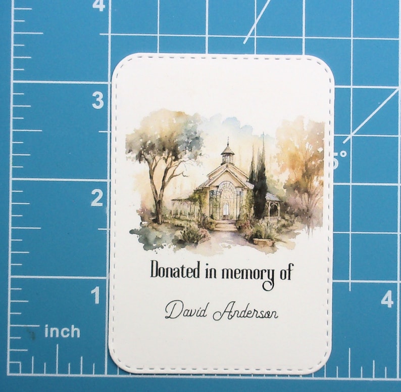 Donated in Memory of Personalized Bookplate Set of 10 - Etsy
