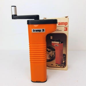 Vintage Manual Coffee Grinder Kitchenware - Plastic Retro Farmhouse Coffee Mill, Tramp 3  Czechoslovakia