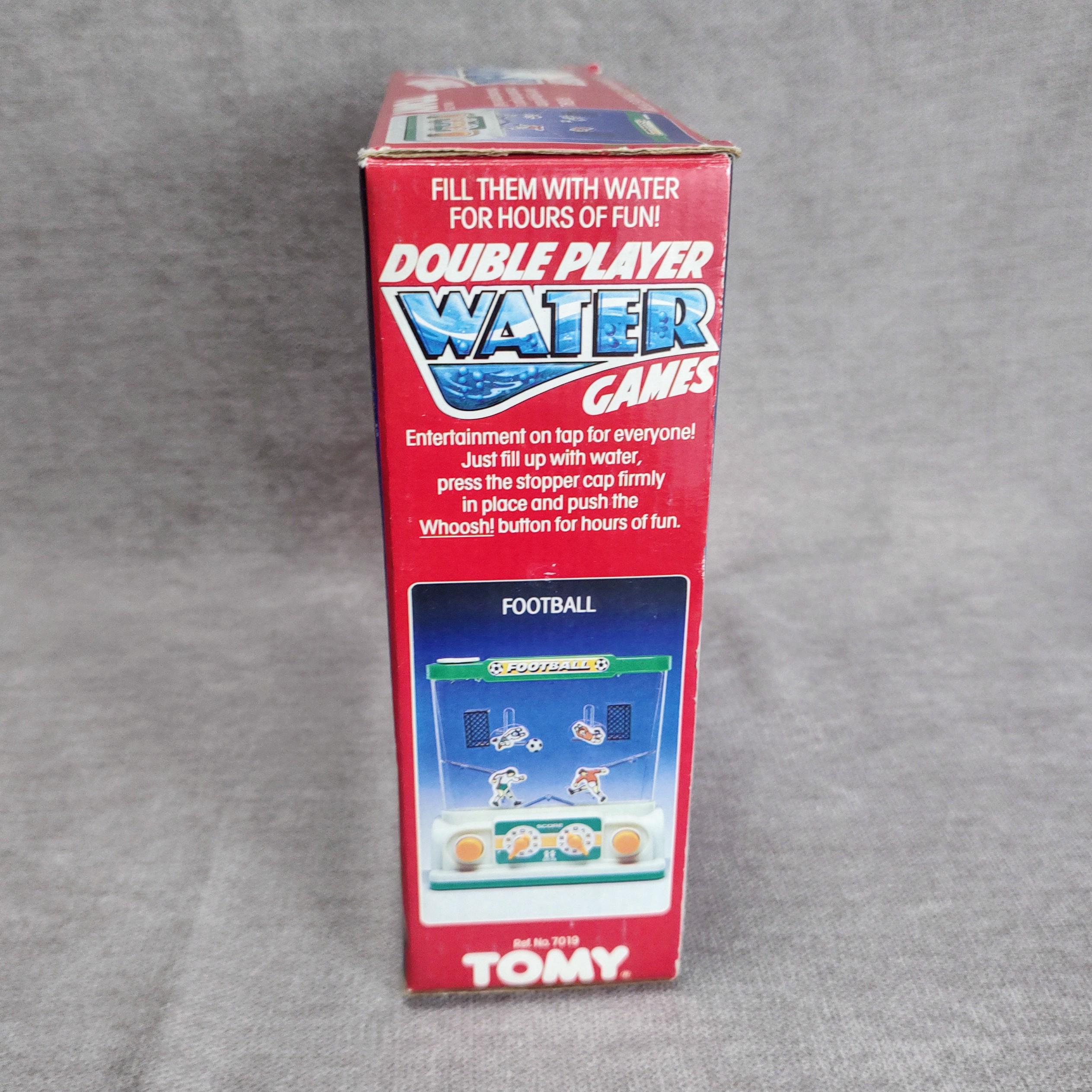Vintage Tomy Water Games Double Player Football - 1980s Retro Toy