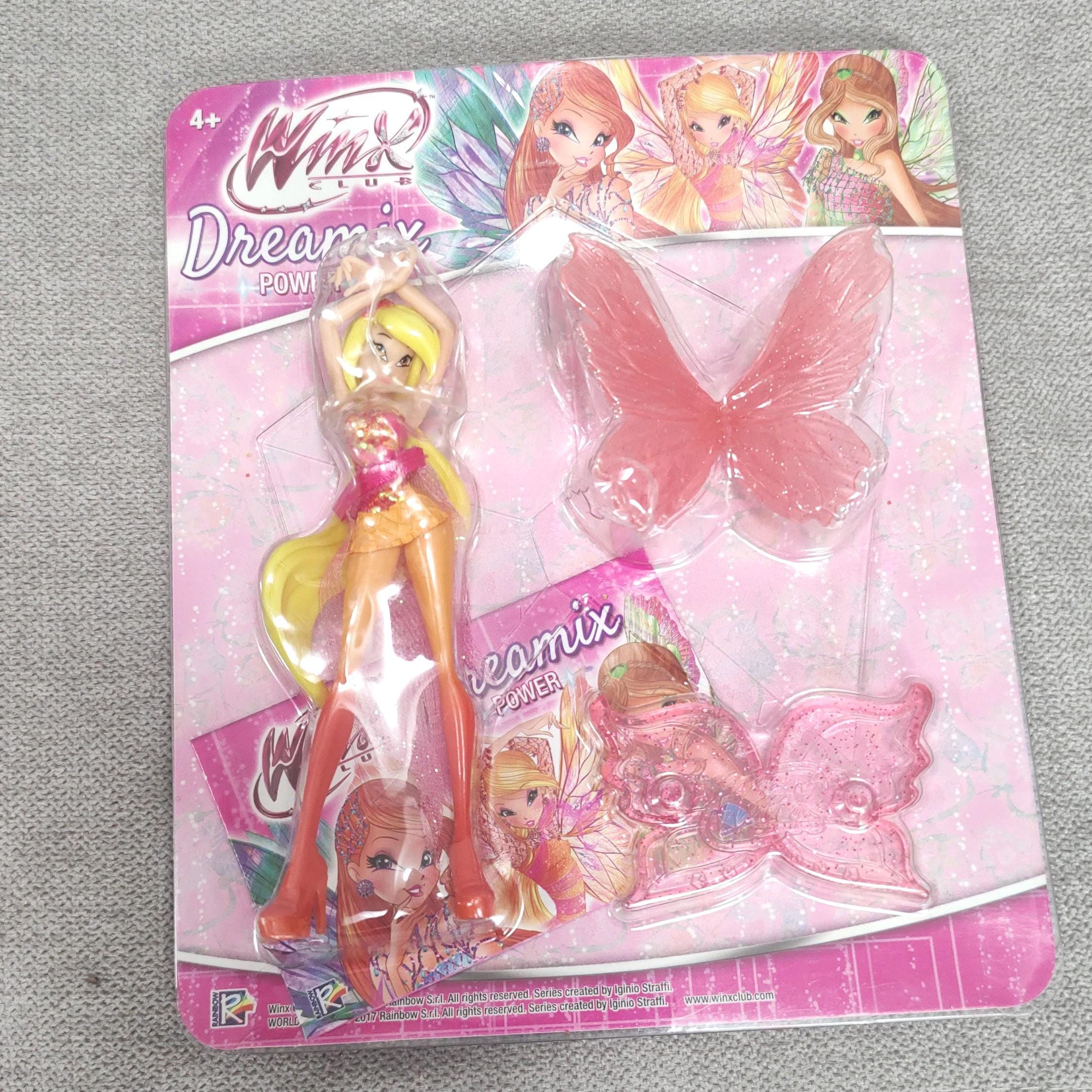 Winx Club Enchantix Flora Puppe und Flügel Mattel 2006