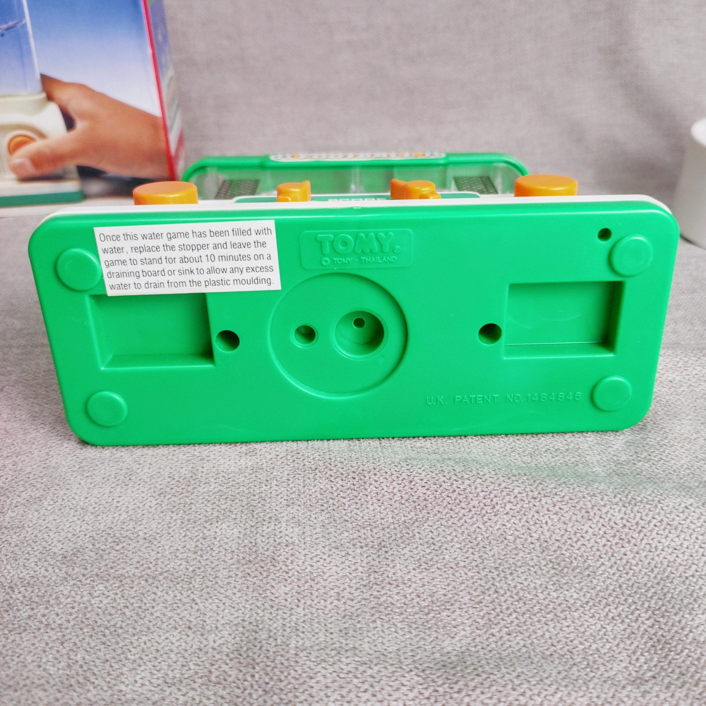 Vintage Tomy Water Games Double Player Football - 1980s Retro Toy