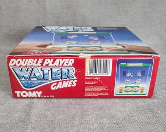 Vintage Tomy Water Games Double Player Football - 1980s Retro Toy
