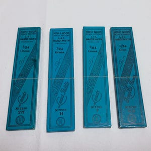 Vintage Koh-I-Noor Pencil Leads Set: 2H, H, F, HB - Czechoslovakia