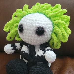 Beetlejuice Plush, Amigurumi, Crochet Beetlejuice, Beetle Kid