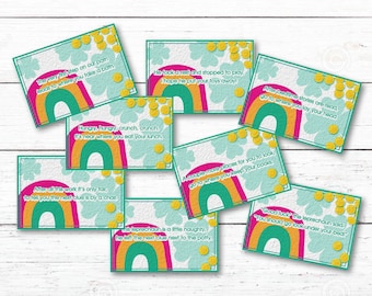 DIGITAL 8 St. Patrick's Day Leprechaun Scavenger Hunt Cards Print Yourself, Printable St. Patty's Day Cards, St. Patrick's Day Game