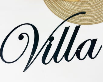 Custom metal sign, House name sign, Outdoor House Name Plaque, Outdoor House Signs, Traditional, Gift for him, casa metal sign