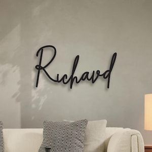 Placa de nome personalizada, placa de parede personalizada, placa de nome de casa, placa de nome personalizada, letras personalizadas, cenário de casamento, placa de parede de metal