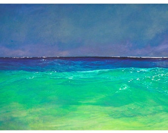 Ocean painting on canvas