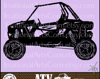 ATV Off-road Vehicle Set 2 - with 1 EPS & SVG Vector Vinyl Ready Images + 1 Png digital clipart graphics files scl Orv trail 4 wheeler