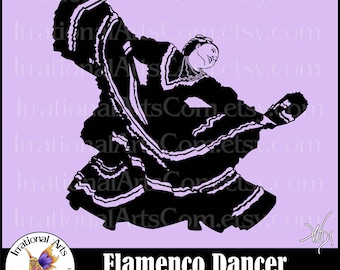 Jalisco Folklorico Tänzerin Frau - mit 2 EPS, SVG Vinyl ready Files & 2 PNG Datei Tanz kleine kommerzielle Lizenz (Instant Download)