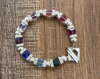 Leprechaun's Trail -Swarovski & Sterling Bracelet