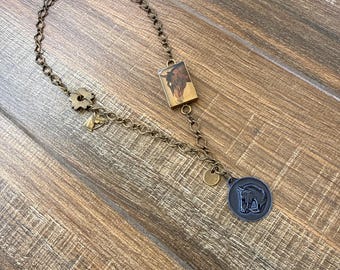 Blue Roan Equestrian Necklace