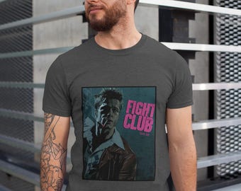 Tyler Durden Fight Club T-Shirt: Iconic Movie Tee, Unisex Cotton