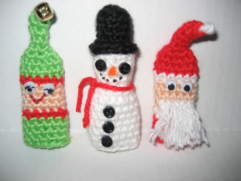 Christmas Finger Puppets Crochet Pattern Etsy