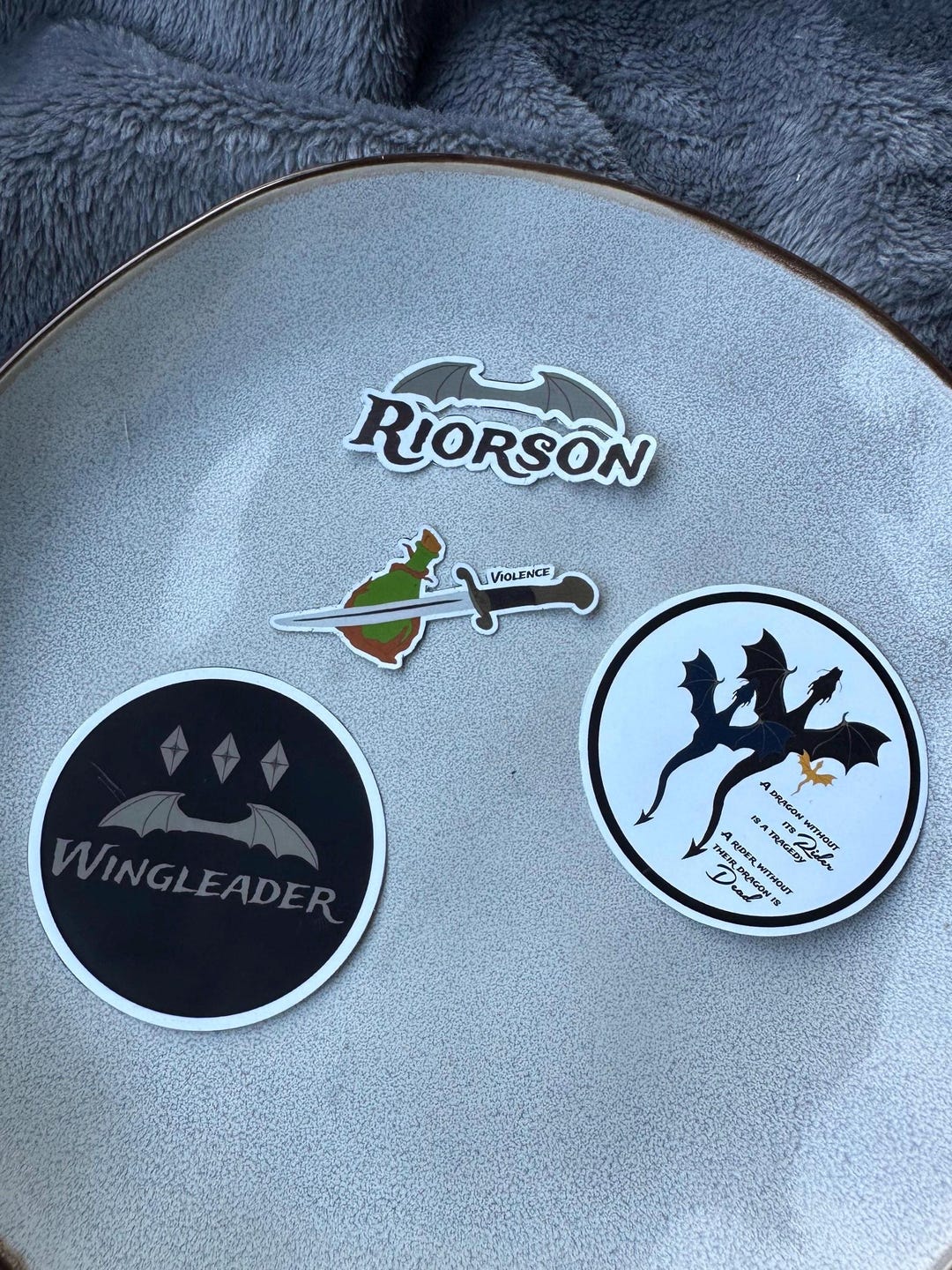 Fourth Wing Inspired Stickers - Etsy
