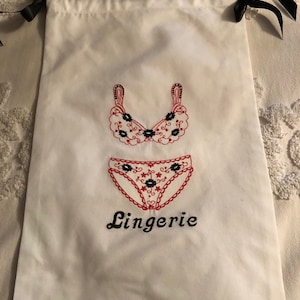 Lingerie Bag Embroidered