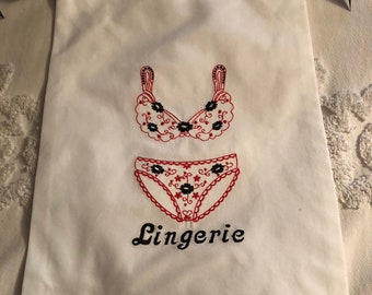 Lingerie Bag Embroidered