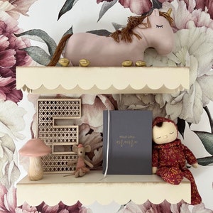 Decoración de la habitación de los niños / Arte de la pared / Letras de ratán de madera / Alfabeto / Decoración de la guardería / Boho / Scandi / Accesorios de la sala de juegos / Madera
