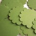 Round Scallop Tags...24 Piece Set of Very Pretty Olive Green Round ...