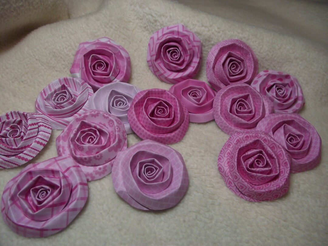 Scrapbook Flowers...15 Piece Set of Very Lovely Pink Parade Scrapbook ...