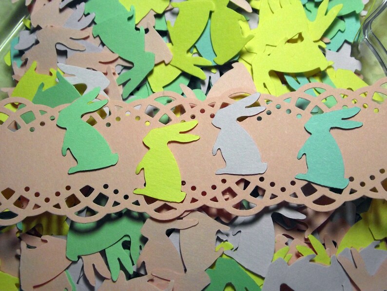 Paper Bunnies...100 Piece Set of Very Cute Paper Bunnies in Etsy