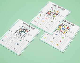 Calcul et mathématiques (entraînez votre mémoire), fiche d'exercices pour la maternelle, Plan de cours, Activité préscolaire, École à la maison, STIM, Apprentissage, Mathématiques