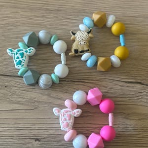 Cow Beaded Cup Charm | Highland Cow Beaded Cup Charm | Tumbler Cup Charm | Stanley Cup Charm
