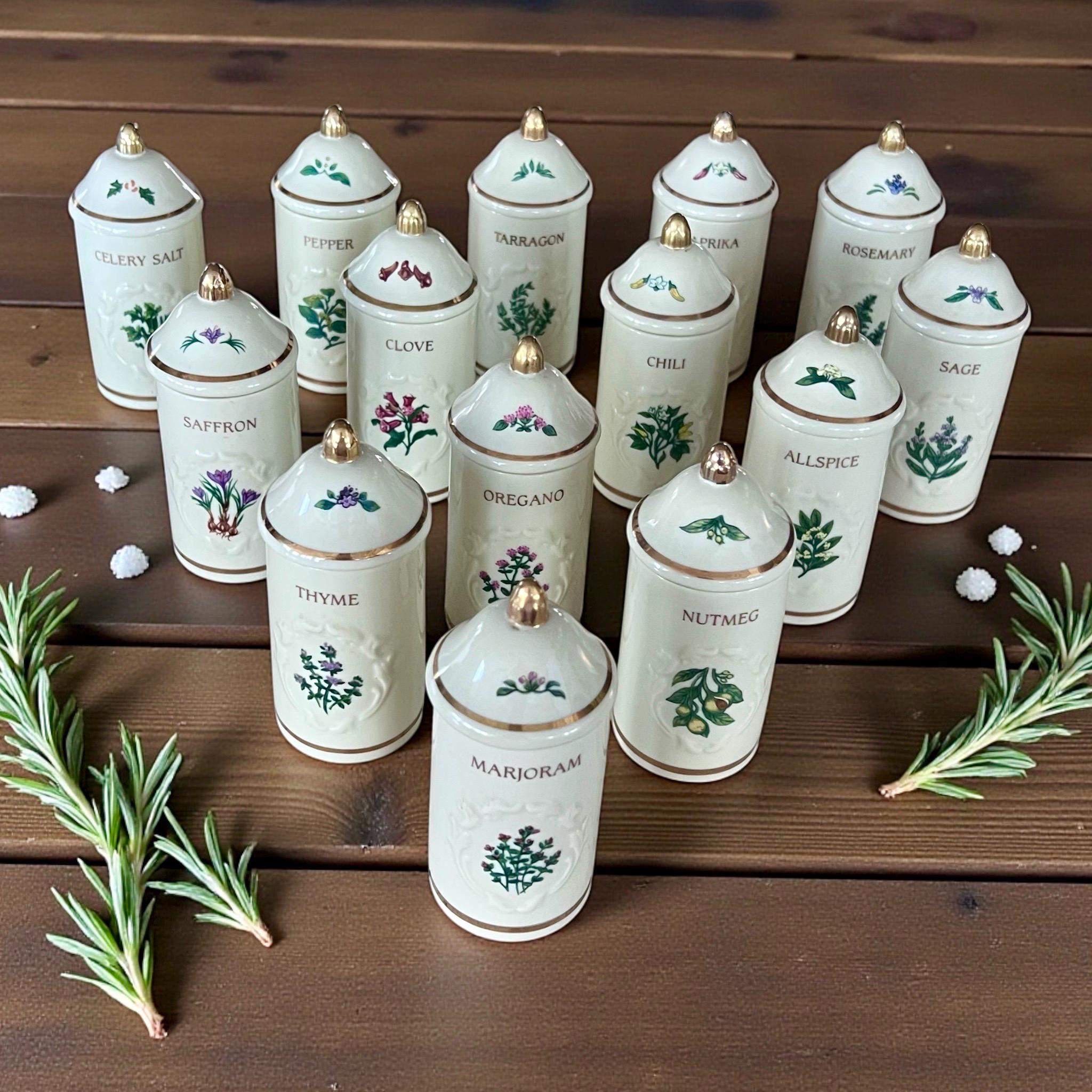 レノックス　スパイスジャー　ハーブ Lenox spice garden full set - Etsy 日本