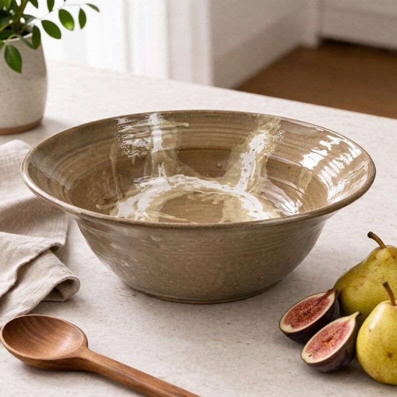 Signed John Macomber Studio Pottery Bowl 1996 | Handmade Stoneware ...
