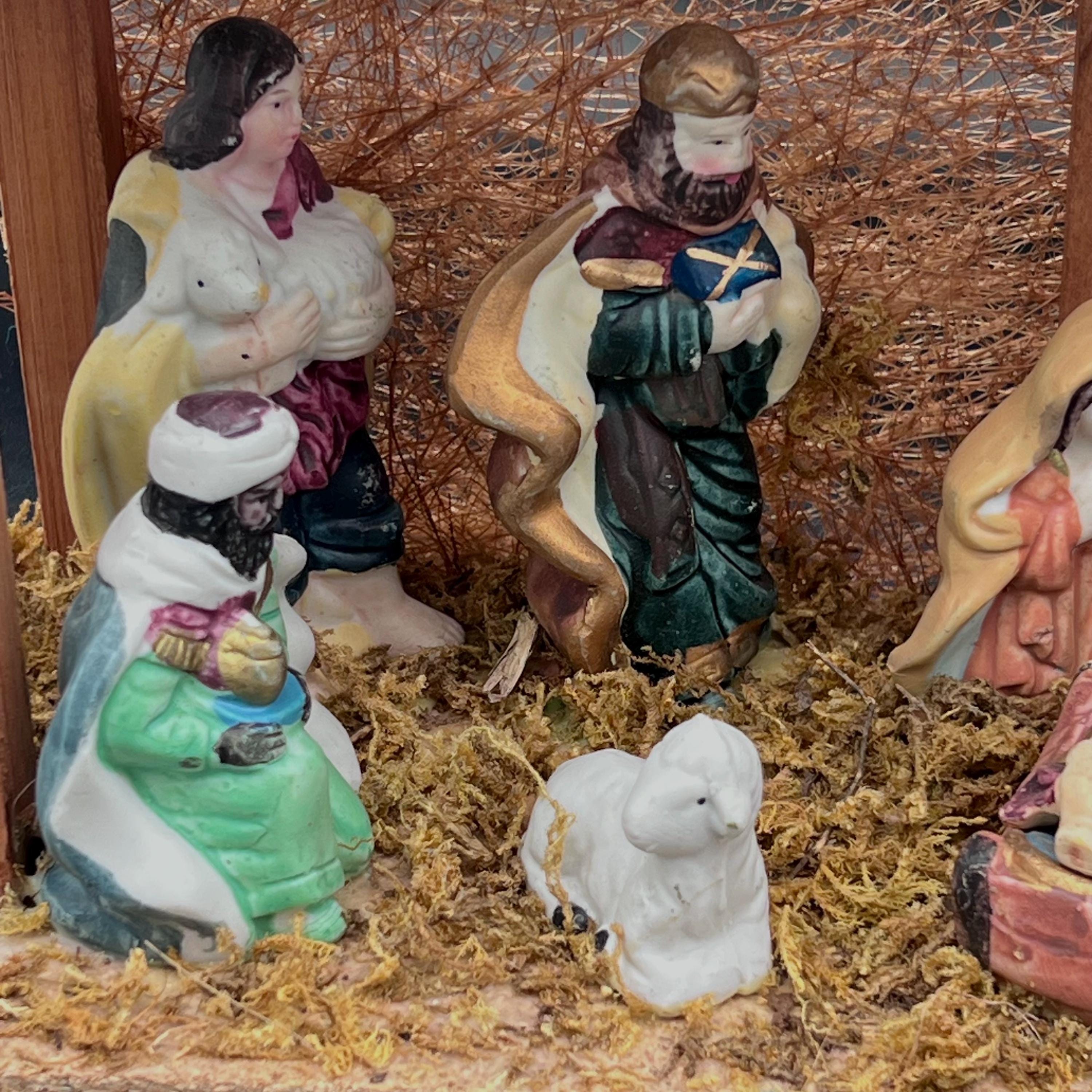 Vintage Nativity Set/mary Joseph Baby Jesus/porcelain Figurines ...