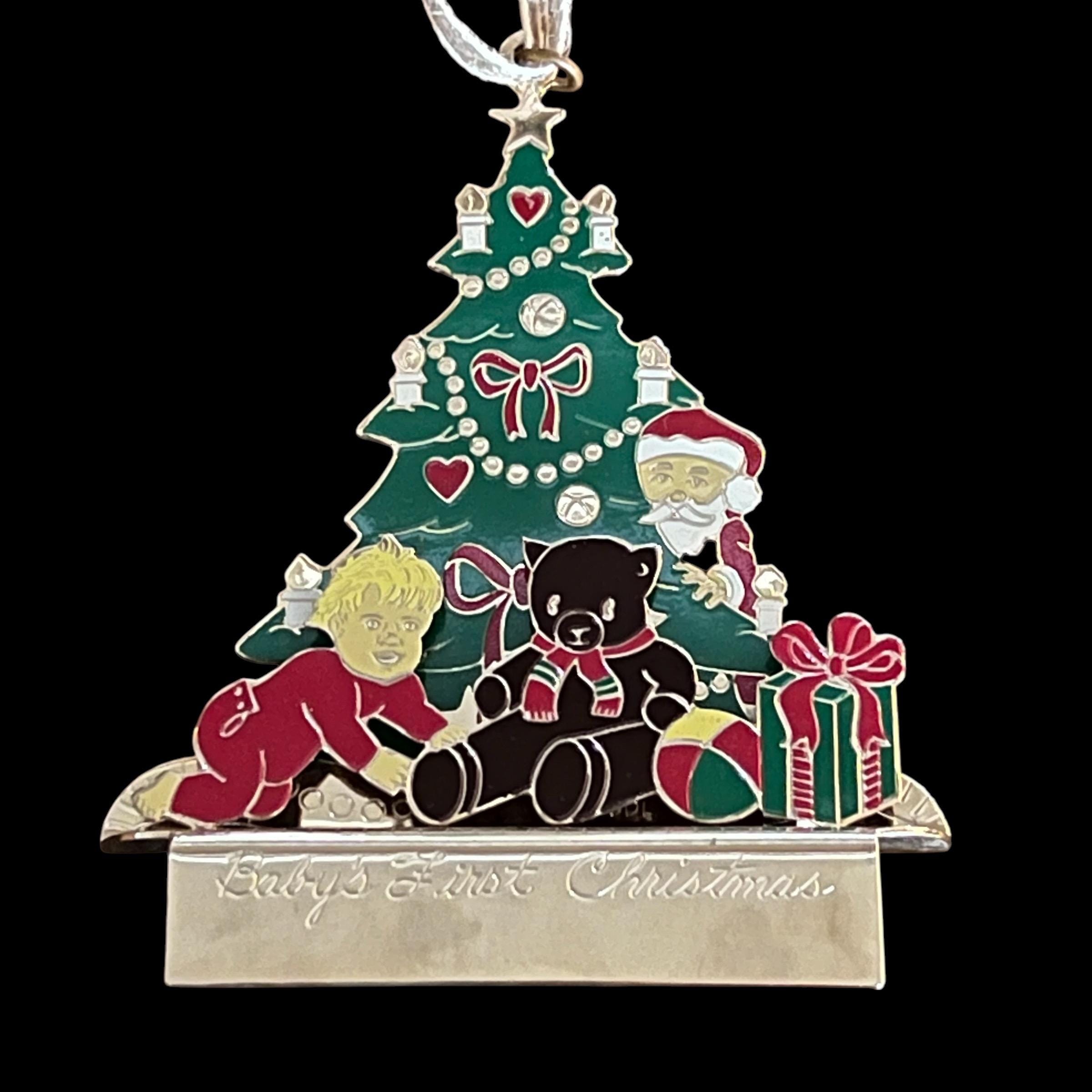 赤ちゃんの初めてのクリスマスオーナメント/1986年製リリアン