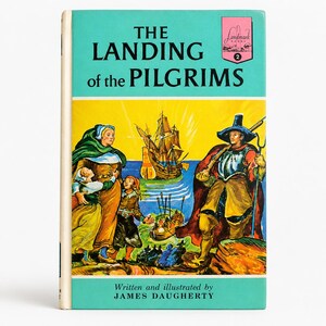 Vintage Landmark The Landing of the Pilgrims Book 2 | James Daugherty | 1950 Hardcover | Children’s Books