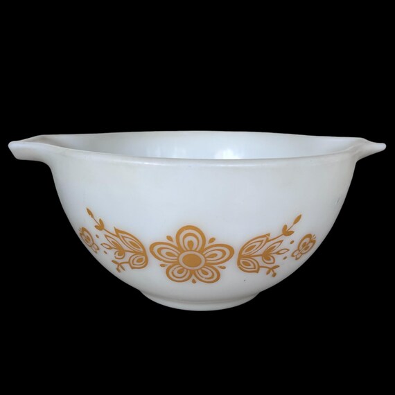 ヴィンテージ パイレックス ボウル/バタフライゴールド シンデレラ