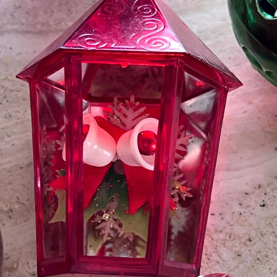 Vintage Plastic Christmas Ornaments/ MCM Mid Century Assorted