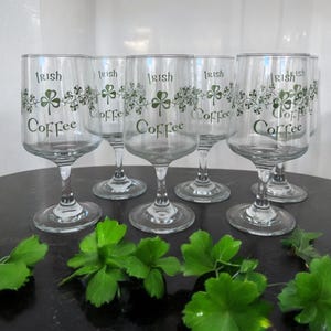 Vintage Irish Coffee Glasses Mugs- New Old Stock in Original Box - Irish Gifts/Birthday Gifts/Barware/Vintage Coffee