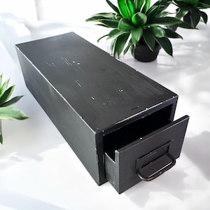 Metall Karteikasten Katalog Schublade/Grau Metall Kartei Box/Lubrary Karte Kabinett/Kartei Schubladen/Industrie Dekor