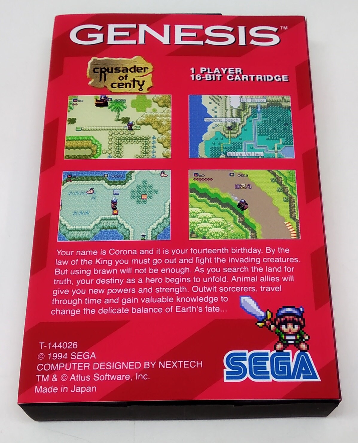 Crusader of Centy SEGA ゲームカートリッジ Crusader of Centy - 16 Bit Game Cartridge, Manual, and Case | eBay
