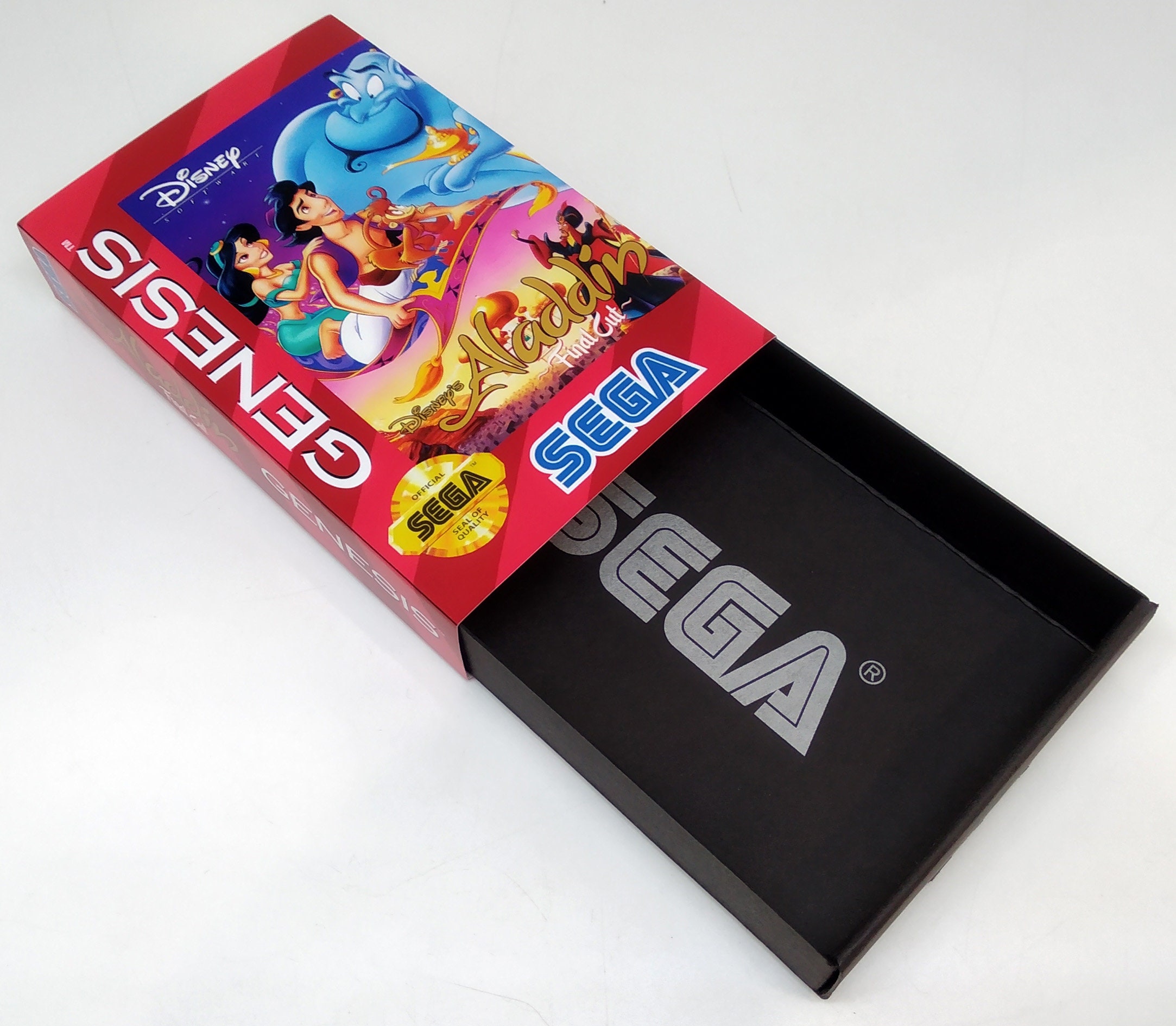 Jeu Aladdin SEGA Megadrive (MD) PAL-EURO - Complet, Bon état, Disque Propre, Boîtier OK