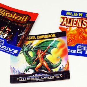 High Quality Label Stickers for Game Cartridges - Retro, Nintendo, Sega, NES, SNES, Mega Drive, Genesis, Master System, N64, Game Boy