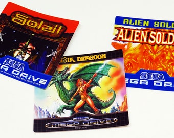 High Quality Label Stickers for Game Cartridges - Retro, Nintendo, Sega, NES, SNES, Mega Drive, Genesis, Master System, N64, Game Boy