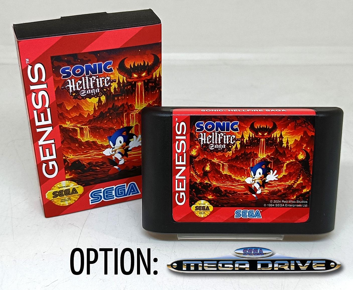 Sonic: Hellfire Saga SEGA Genesis Mega Drive - Etsy