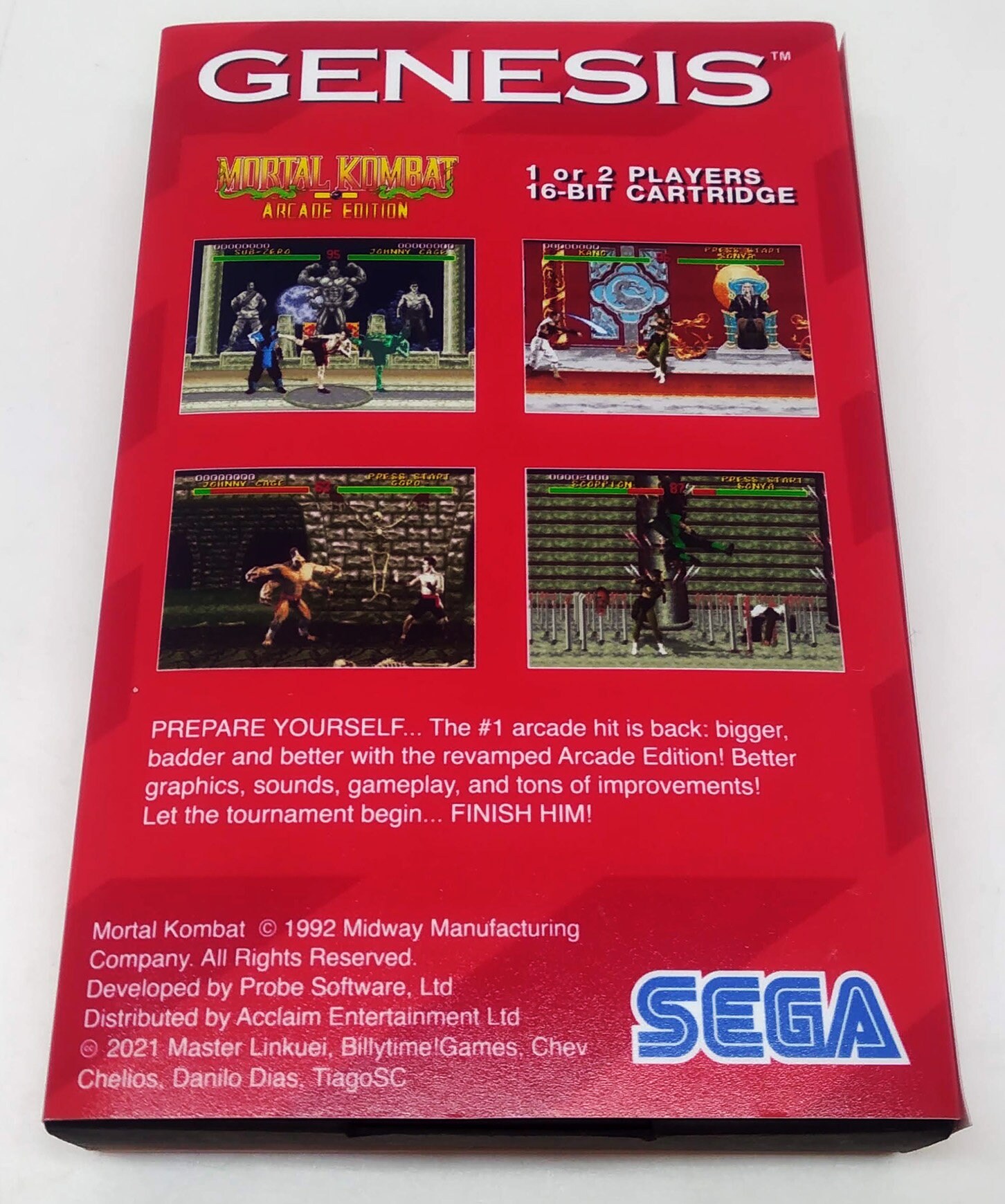 Mortal Kombat - Arcade Edition SEGA Genesis Mega Drive - Etsy