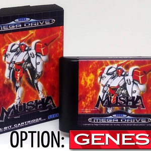 Jeu Sega Megadrive MUSHA – Version Reproduction Complète (boîtier Abîmé)