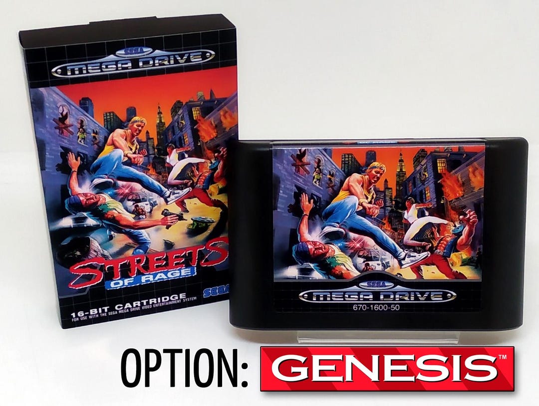 Jeu Vidéo Streets Of Rage Pour SEGA Megadrive - Version Sans Notice, état Correct