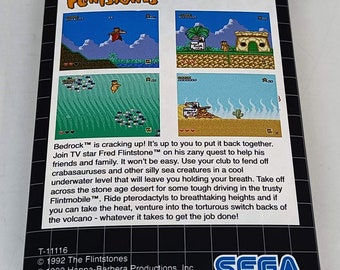 Notice The Flintstones Pour Megadrive, Jeu Complet, Bon état