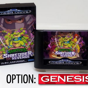 TMNT Teenage Mutant Ninja Turtles: Shredder&#39;s Re-Revenge SEGA Mega Drive Genesis